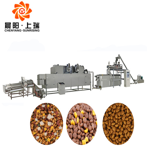 Kibble dry dog cat pet food processing machines