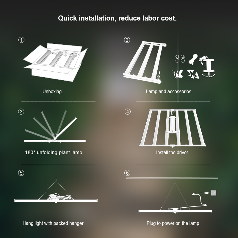 Disesuaikan Hydroponics LED Grow Light untuk Taman Dalaman