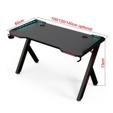 Игровой стол RGB с углеродным волокном