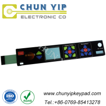 Custom embossed button tactile membrane switch keypad
