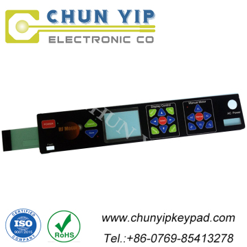 Custom embossed button tactile membrane switch keypad