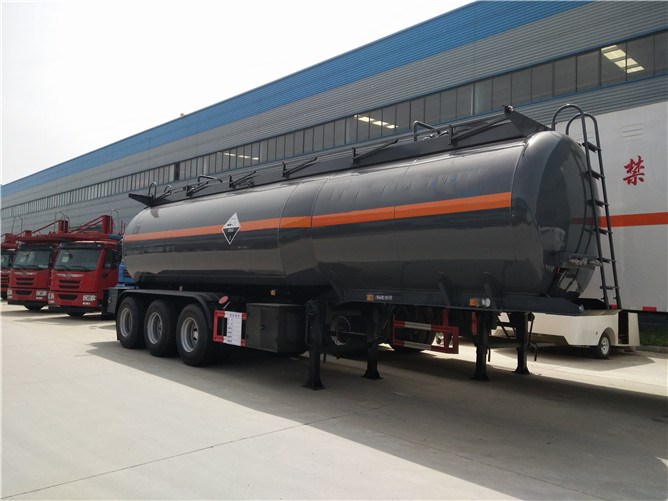 8000 galons 3 Axles HCL sufuri ga masu Trailers