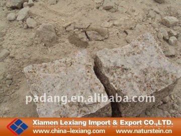 Outdoor yellow cube paver