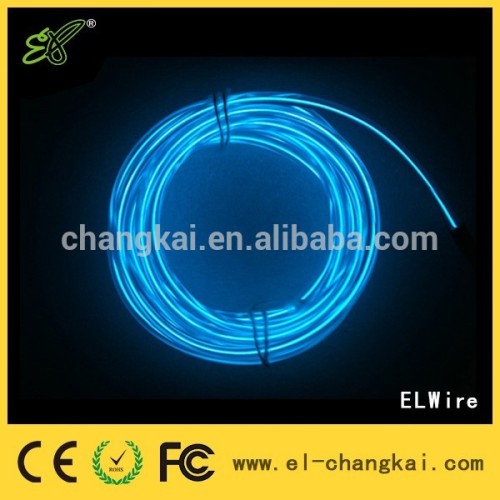 Hot Sale diameters 3.2mm,1m 2m 3m long ICE Blue EL Wire,flexible neon el wire,multi color electroluminescent wire