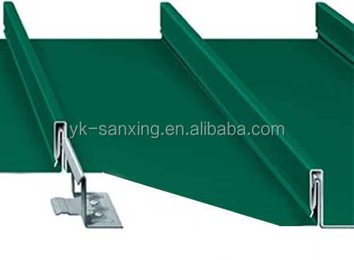 SX-KR24 standing seam roof zinc-plate steel sheet workshop roof forming machine metal roof forming machine