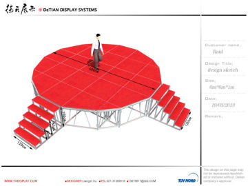 modular aluminum portable stage portable concert stage removable aluminum stage