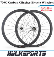 High Quality Road Bicycle Wheel 700C Carbon Bicycle Rims Carbon Road Bike Disc Clincher wheel wheelset Carbon Disc Wheel