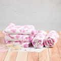 Leopard printed hair drying towels microfiber