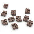 Artificial Flatback Chocolate Sweet Food Resin Cabochon Diy Charms Kids Dollhouse Toys Play Kitchen Accessories