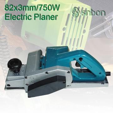 82x3mm/750w elektrisk hyvel, träbearbetning planer, elverktyg, skära såg