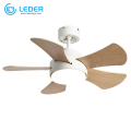 LEDER Ventilatore da soffitto moderno con luce