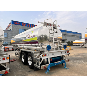 ​BPW 2 Axles Polished Mirror Surface Aluminium Alloy Semi Trailer