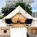 Canvas Family Bell Tents with 2 Stove Jacks