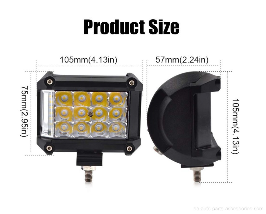 LED -stång som kör av vägbilens huvudljus