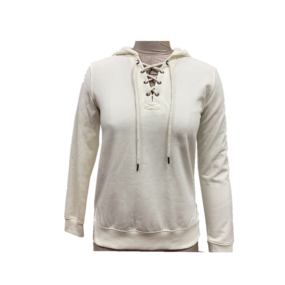 Ladies tricotar lã Hoodie ativo