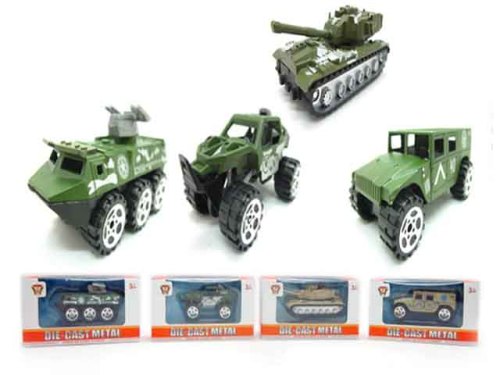 DIE CAST FREE WHEEL  MILITARY  CAR