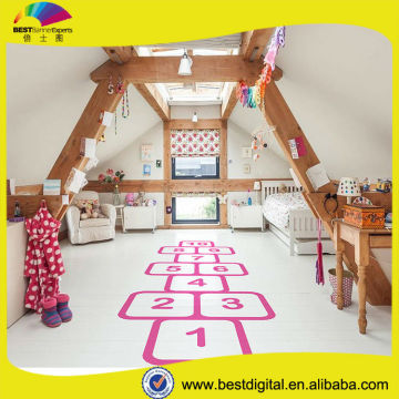 Skid resistant bathroom floor tile stickers , home vinyl decal floor stickers , anti-slip stickers for floor