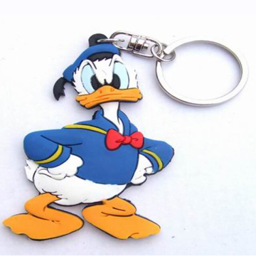 wholesale promotional plastic rubber duck keychains