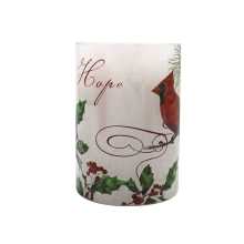 Operated flameless wax LED candle with remote contral