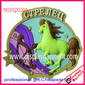 rubber magnet souvenir, soft PVC badge