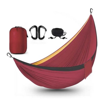 Fast Delivery Custom Nylon Fabric Parachute Hammock Swing for Garden and Camp