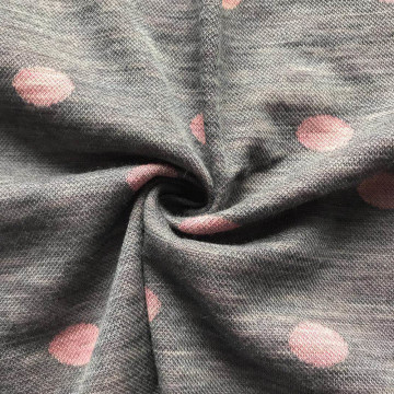 Merino Wool Jacquard polka dot knitting fabric