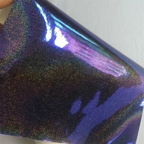 Mirror PU Glitter Polyester Leather for Garments