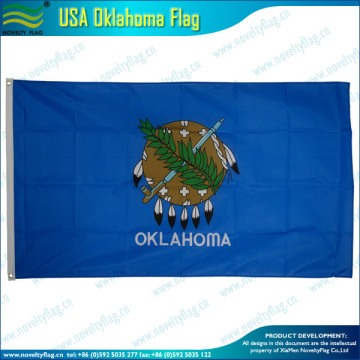 polyester USA OKlahoma flag