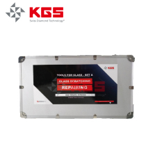 Car Repair Tools: Tempered Glass Scratch Removal Kit with Angle Grinder Polishing Pads