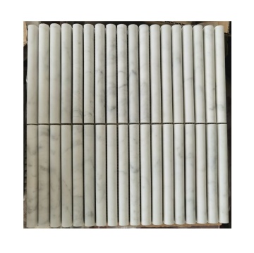 Fluted Marble Mosaic: Custom Designs with Various Marble Colors