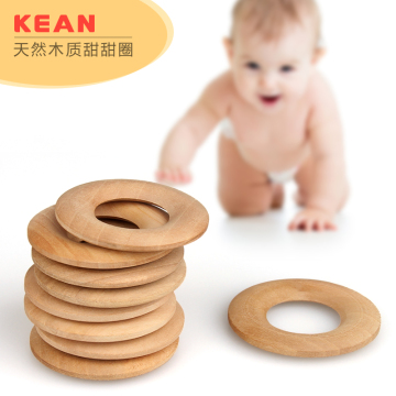 Wholesale wooden bead baby holder chain baby pacifier chain