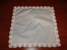 White wedding banquet lace handkerchief