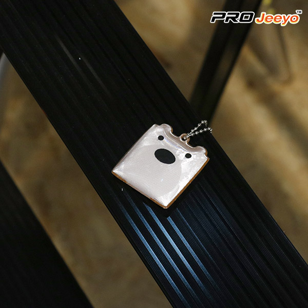 reflective PVC dog keychain