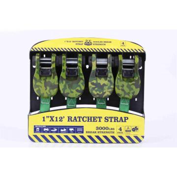 1&#39;&#39;X12 &#39;3000 lbs Ratched Lashing Belt Kit 4 set