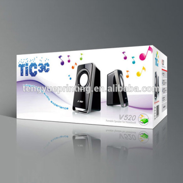 mp3 player packaging box/music cube portable speaker packaging box