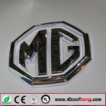 plastic Chrome acrylic car logo sign