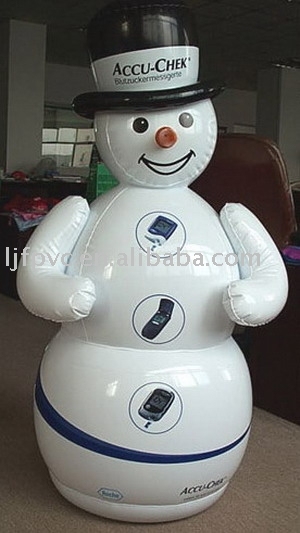 Inflatable snowman