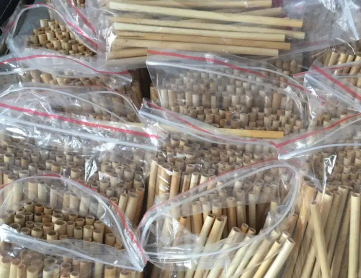 100% Natural Biodegradable Reed Drinking Straws