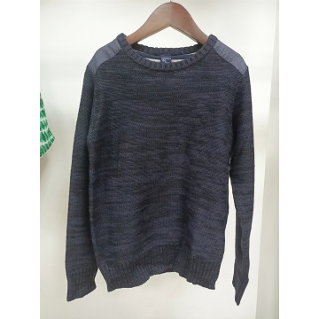 BOYS NAVY COTTON/ACRYLIC CASUAL SWEATER