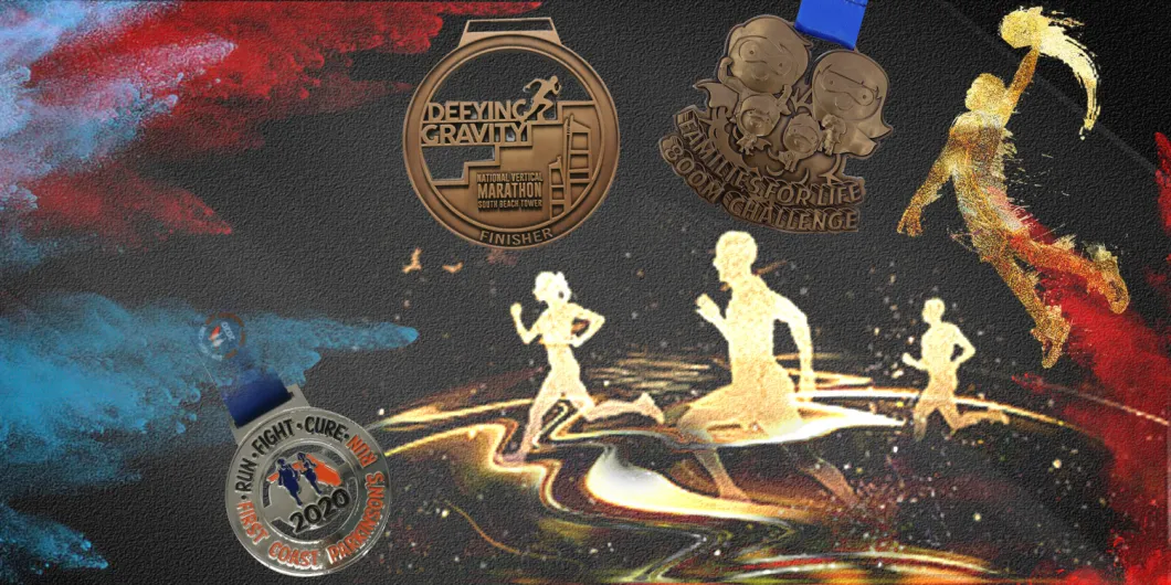 OEM Metal Medal High Quality Custom Enamel Metal 5K Running Medal 3D Sport Medals Soccer