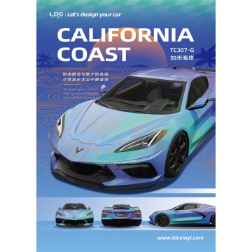 California Coast Crystal Coating Camouflage Vinyl Wrap