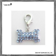 Crystal Rhinestones Bone Dog Charm (SPP8237)