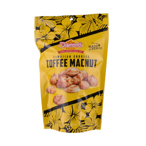 Snack Food Packaging Kraft Paper Bag With Window