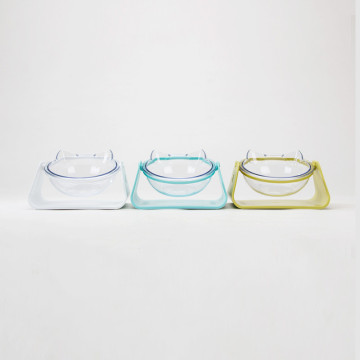 Adjustable oblique mouth food bowl cat food bowl