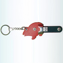 Cute Leather Mouse USB Flash Drive