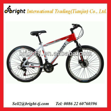 white fork suspension mountain bike