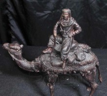 Bronze Arab on Camel Statue