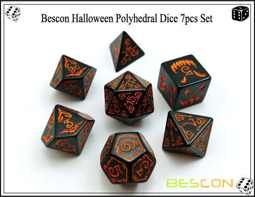 Bescon Halloween Polyhedral Dice 7pcs Set-5