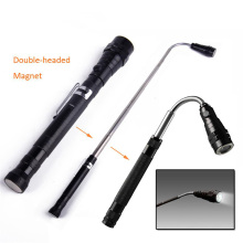 Magnetic Pickup Tool Retractable 3 LED Flashlight Telescopic Extending Torch With Magnetized Head Finder Pick Up Tool