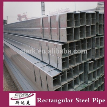 Build materials galvanized rectangular metal steel pipe